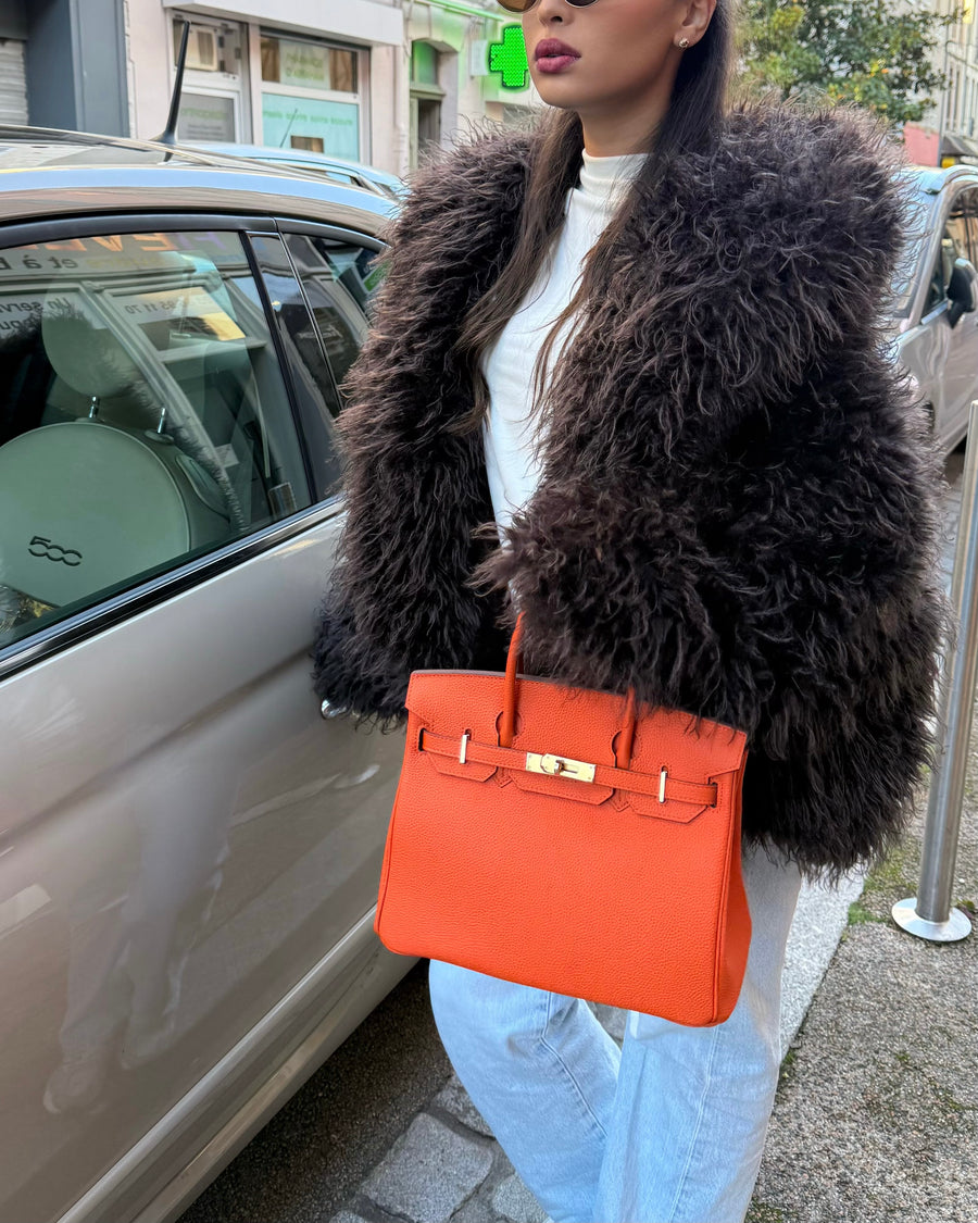 VESTE OVERSIZE FROUFROU ROMY [BROWN]