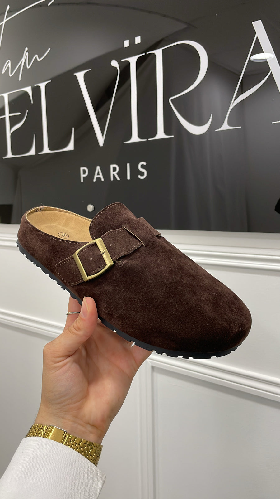 MULE INSPI BIRK [BROWN]