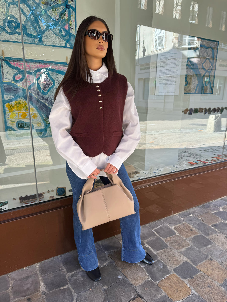 GILET SANS MANCHES [BORDEAUX]