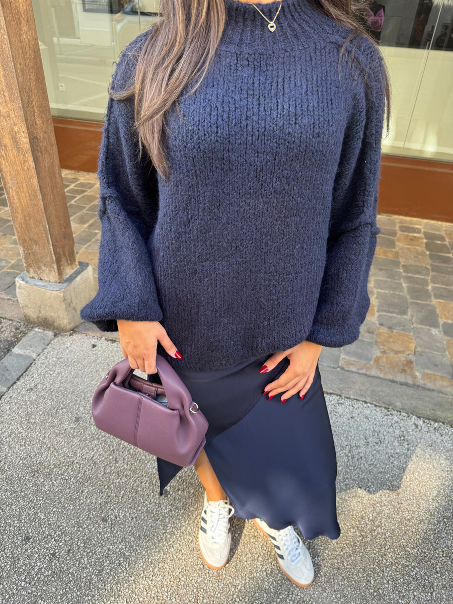 PULL LAINE OVERSIZE [BLEU NUIT]