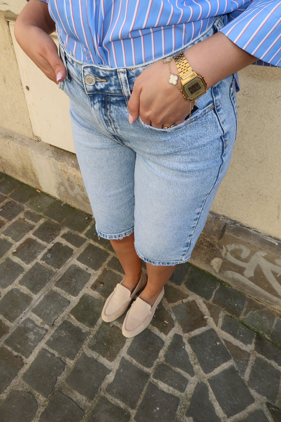 BERMUDA JEANS LORA - | I AM ELVÏRA
