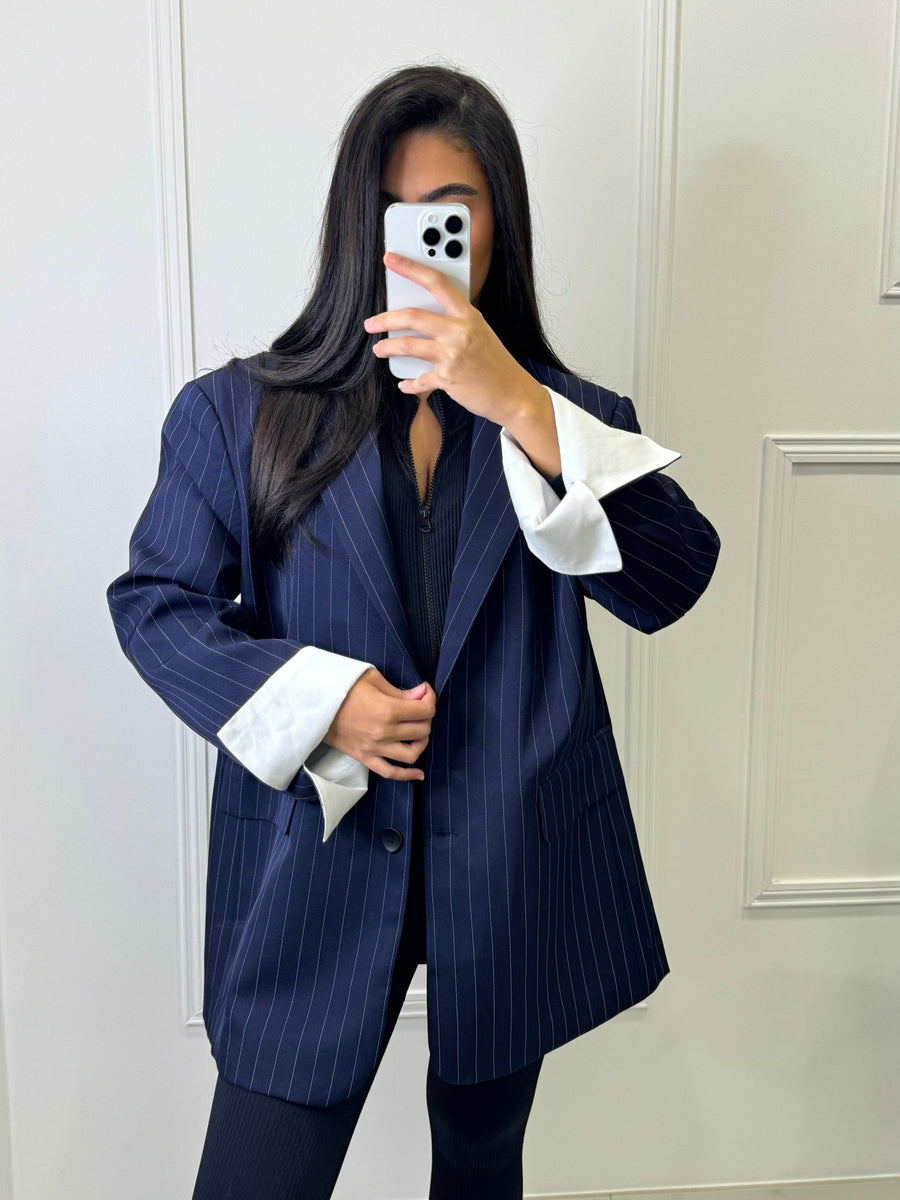 BLAZER OVERSIZE ALMA [BLEU] - | I AM ELVÏRA