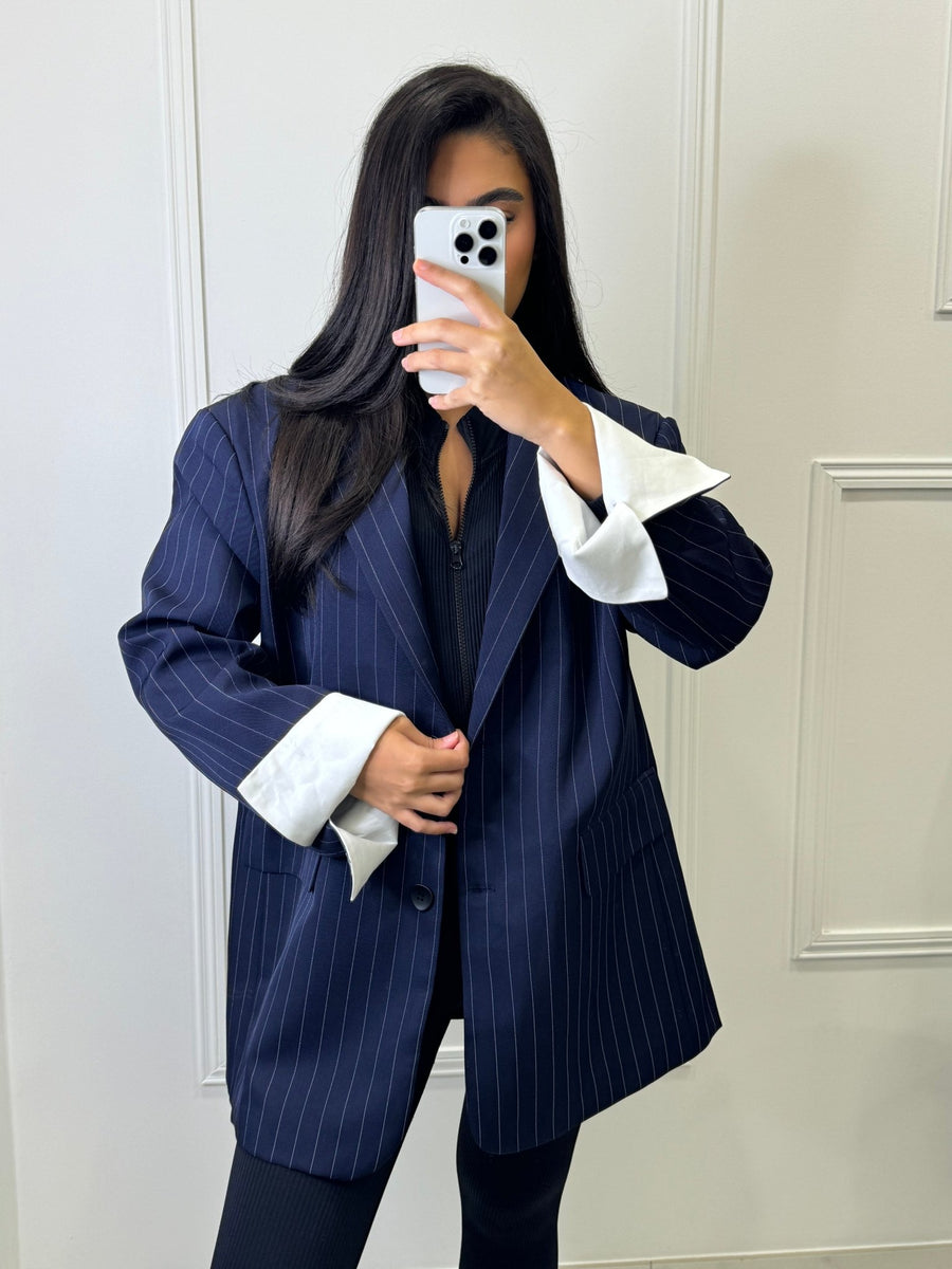 BLAZER OVERSIZE ALMA [BLEU] - | I AM ELVÏRA
