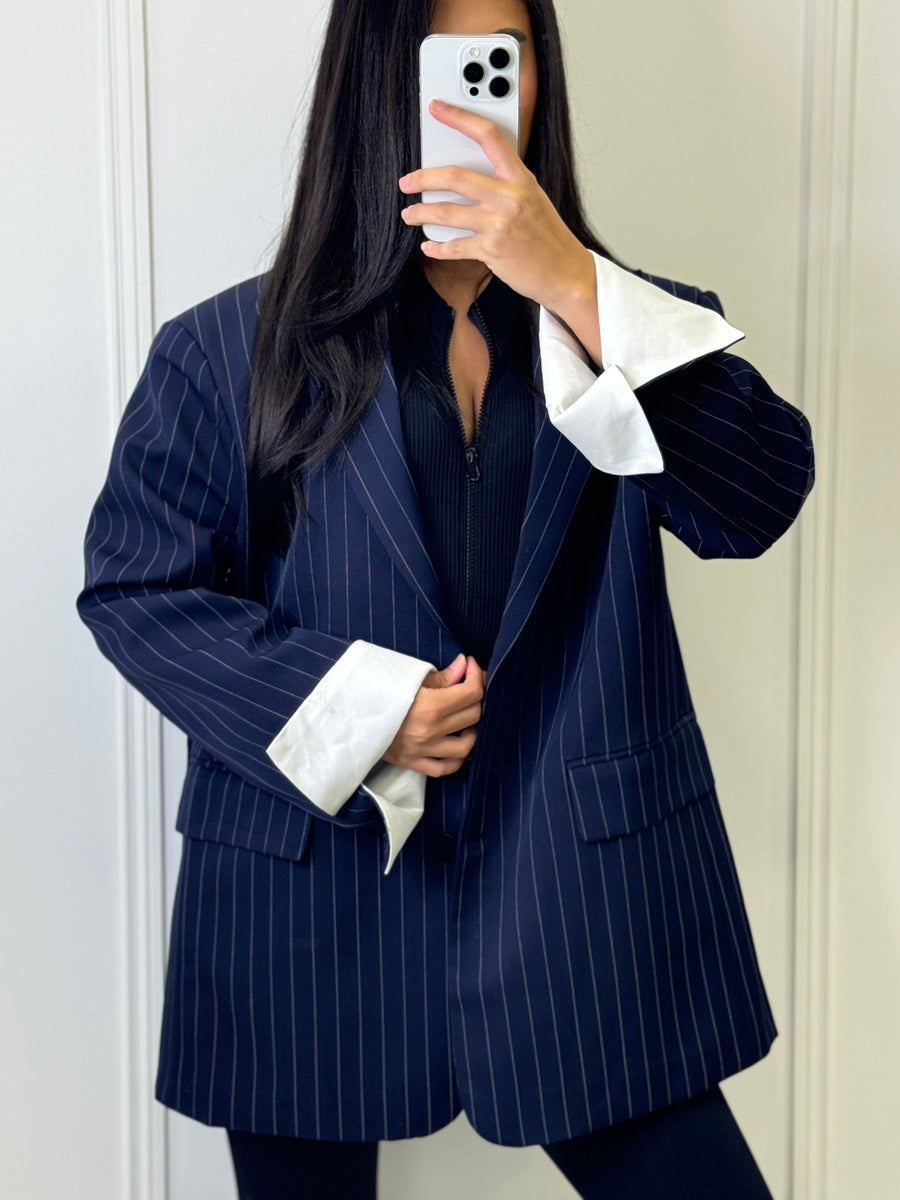 BLAZER OVERSIZE ALMA [BLEU] - | I AM ELVÏRA