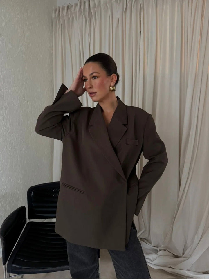 BLAZER OVERSIZE LAULIA [CHOCO] - | I AM ELVÏRA