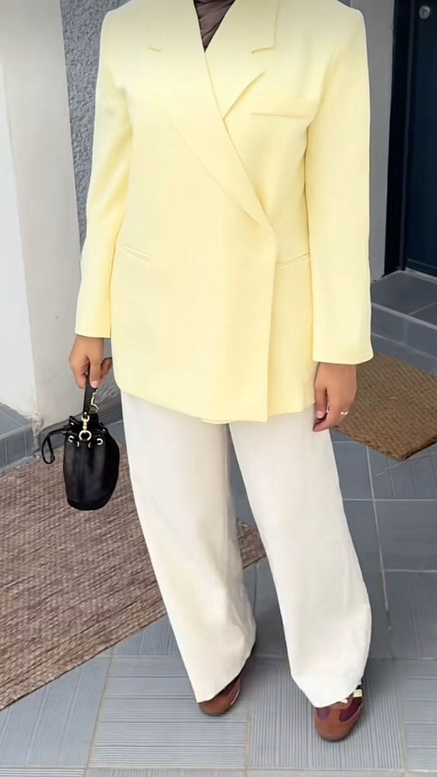 BLAZER OVERSIZE LAULIA [JAUNE BEURRE] - | I AM ELVÏRA