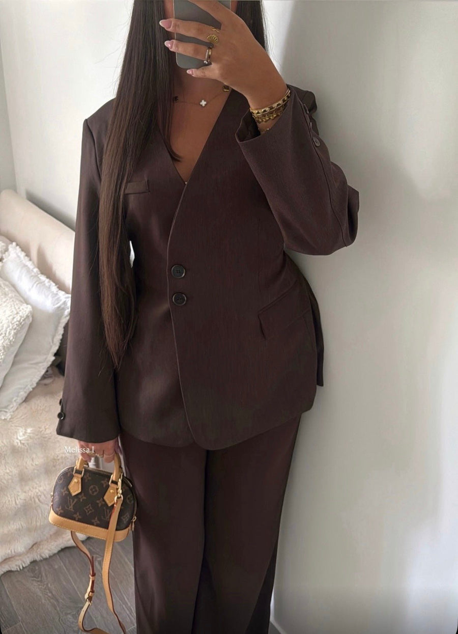 BLAZER OVERSIZE SIENNA [CHOCO] - | I AM ELVÏRA