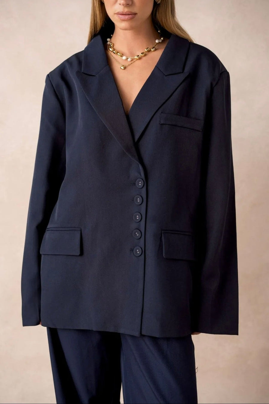 BLAZER ULTRA OVERSIZE BAYA [BLEU MARINE] - | I AM ELVÏRA