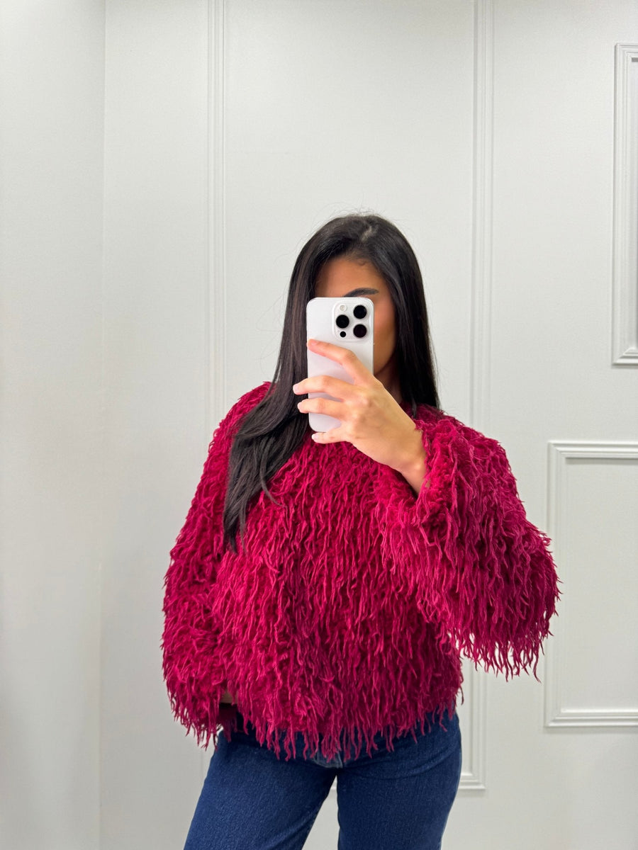 PULL FRANGE [FRAMBOISE] - | I AM ELVÏRA