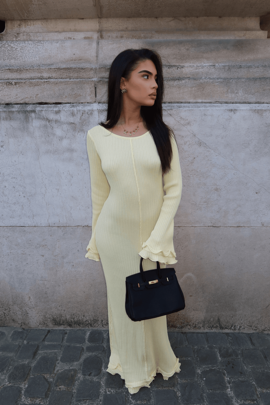ROBE ESMÉ [JAUNE PÂLE] - | I AM ELVÏRA