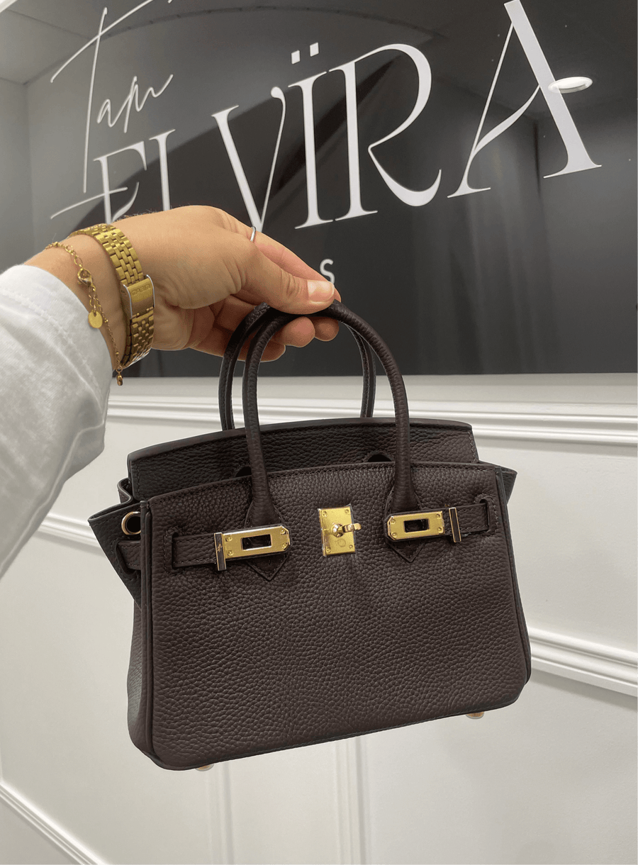 SAC INSPI CUIR 20CM [CHOCO] - | I AM ELVÏRA