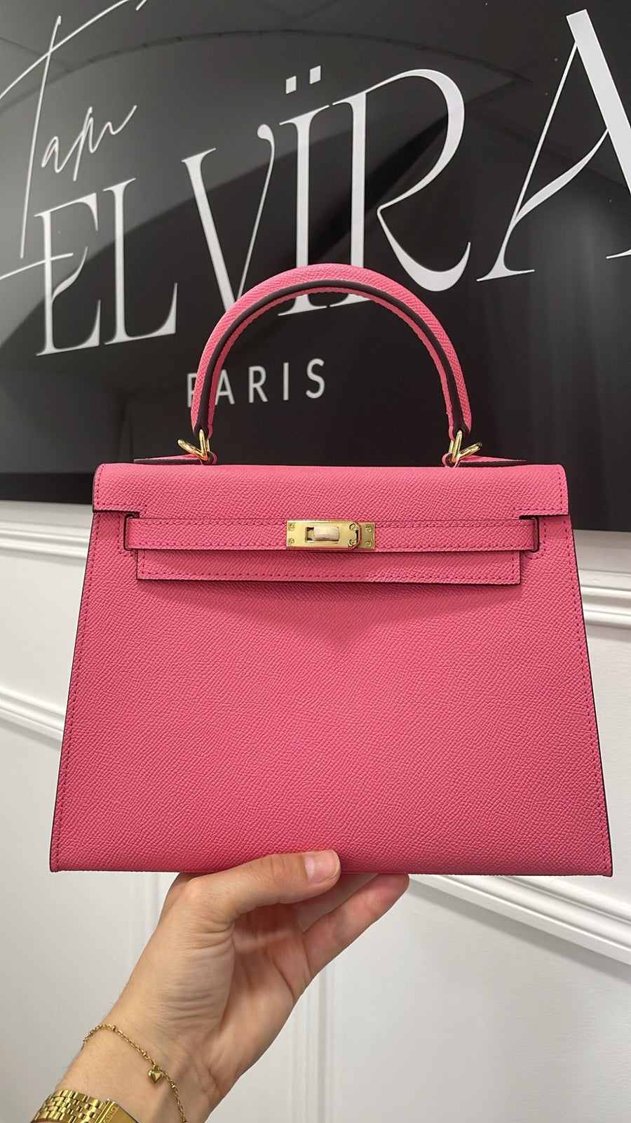 SAC INSPI CUIR 25CM [FUSCHIA] - | I AM ELVÏRA