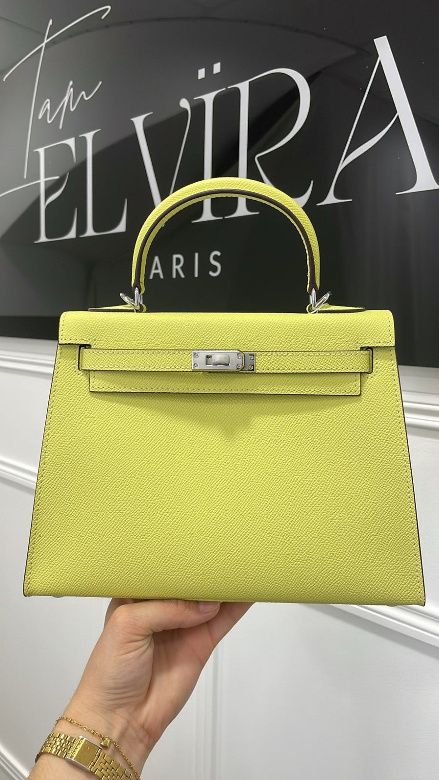 SAC INSPI CUIR 25CM [JAUNE] - | I AM ELVÏRA