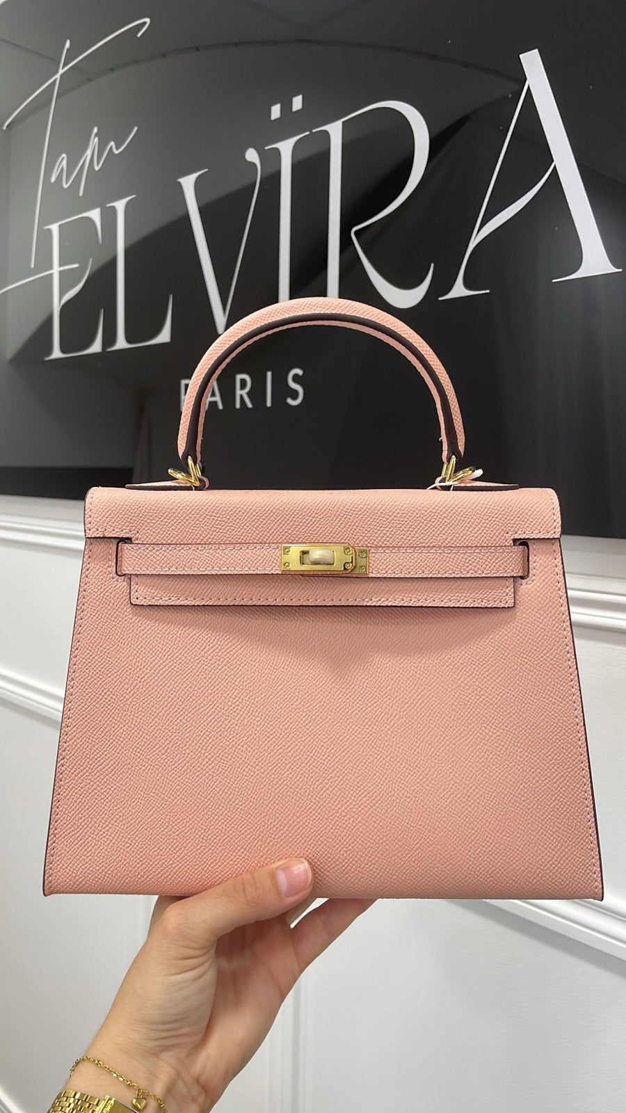 SAC INSPI CUIR 25CM [ VIEUX ROSÉ ] - | I AM ELVÏRA
