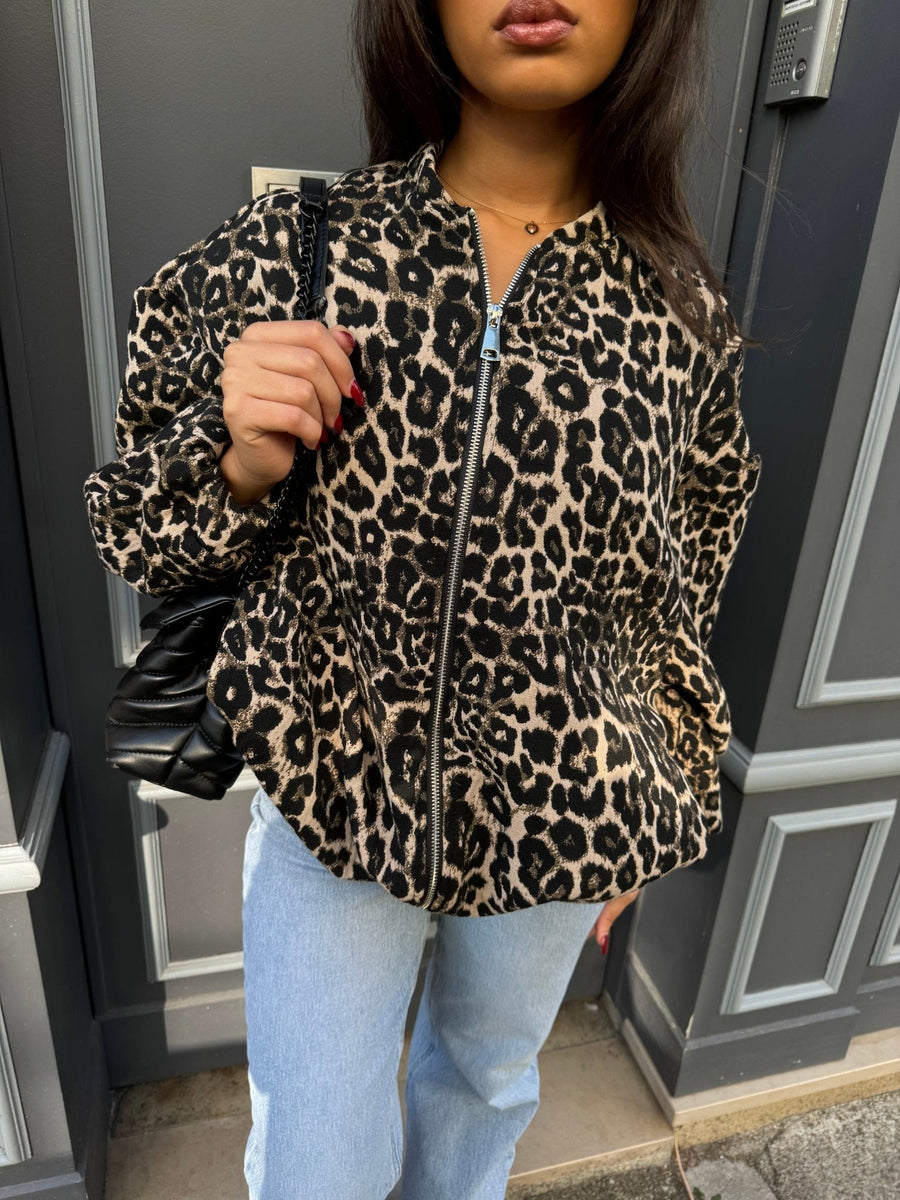 VESTE OVERSIZE LÉOPARD - | I AM ELVÏRA