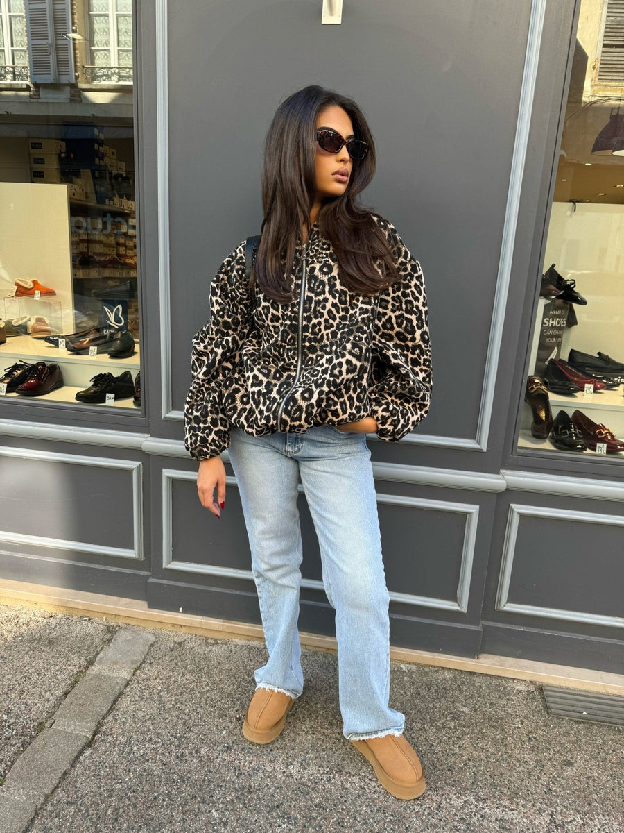 VESTE OVERSIZE LÉOPARD - | I AM ELVÏRA